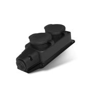 Колодка удлинителя 2-м 1ф с заглушками каучук UNIVersal 1027