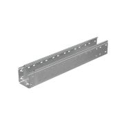 Лоток листовой перфорированный 100х100 L3000 сталь 0.7мм «БЫСТРЫЙ МОНТАЖ ПЛЮС» LPplus100-100-0.7-3000 оцинк. КМ PL0262