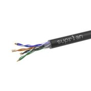 Кабель витая пара U/UTP кат.5E 4х2х0.51 24AWG solid Cu PE Out. Premium (м) SUPRLAN 01-0311-2