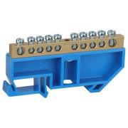 Шина N «ноль» на DIN-изол. ШНИ-6х9-10-Д NO-222-46 син. ЭРА Б0033427