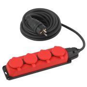 Удлинитель 4х5м с заземл. IP44 КГ 3х1.5 каучук UK-4e-3x1.5-5m-IP44(KG) Эра Б0057585