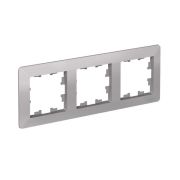 Рамка 3-м AtlasDesign Air алюм./дым. черн. SE ATN220303