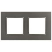 Рамка 2-м Elegance 14-5012-16 Classic для розеток и выключателей титан Эра Б0065825