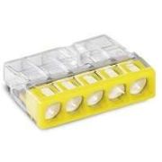 Клемма 5-и проводная 5х(0.5-2.5мм) для распред. коробки (с контактн. пастой «Alu-Plus») WAGO 2273-245