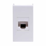 Розетка компьютерная 1-м 1мод. Viva RJ45 кат.5E бел. DKC 45038